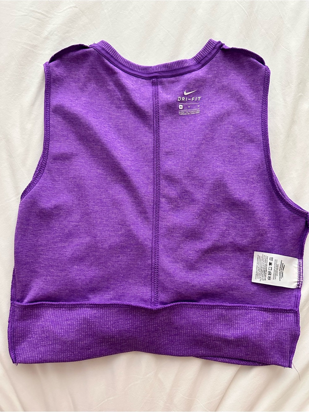 Nike Purple Twist-Hem Ribbed Tank Top - Picture 3 of 3